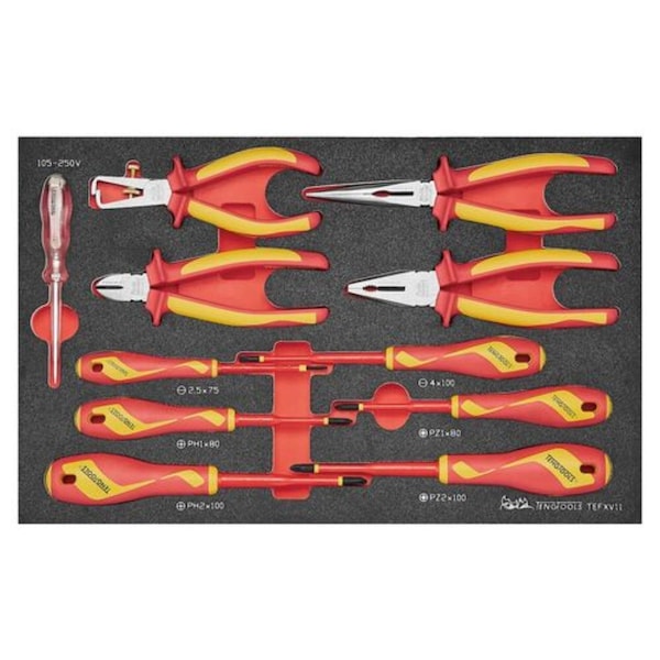 11 Piece 1000 Volt Insulated Plier And Screwdriver Set